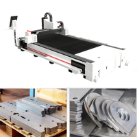 Plateforme de découpe laser à fibre haute puissance 1500W 3000W pour la fabrication de tôles en acier, fer, acier inoxydable et aluminium