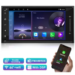 JYT Radio Para otomatis berkabel Carplay nirkabel Android otomatis, Radio Video mobil Android Stereo Double Din 7 inci