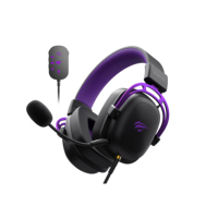 Casque Gaming Filaire Havit H2002C avec Microphone, Casque DJ pour Téléphone Supra-Auriculaire Compatible PS4/PS5
