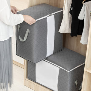 Rts-Bolsa de edredón de tela no tejida, gran bolsa de almacenamiento colgante para colcha familiar, 60x40x35x48x28 - Product Image 1