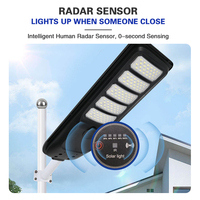 Lámpara Solar para Exteriores, Lámpara de Alta Potencia con Sensor de Movimiento para el Hogar, Nueva Lámpara de Calle Integrada, Lámpara de Iluminación para Patio