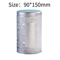 Boîtes à thé hermétiques en relief exquis boîtes en métal à usage général pour l'emballage de thé en vrac boîtes en fer blanc bocaux