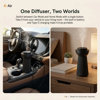 Nouveaux Produits 2026 pour la Maison : Diffuseur d'Arômes Intelligent K-Air pour Voiture et Maison avec Capteur de Vibration, Machine à Huiles Essentielles à Ouverture/fermeture Automatique