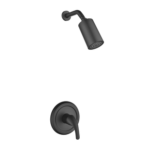 Nord America vendita calda <span class=keywords><strong>bagno</strong></span> doccia rubinetto acqua calda fredda fornita opaca nero ottone <span class=keywords><strong>In</strong></span>-parete <span class=keywords><strong>Set</strong></span> miscelatore doccia - Product Image 1