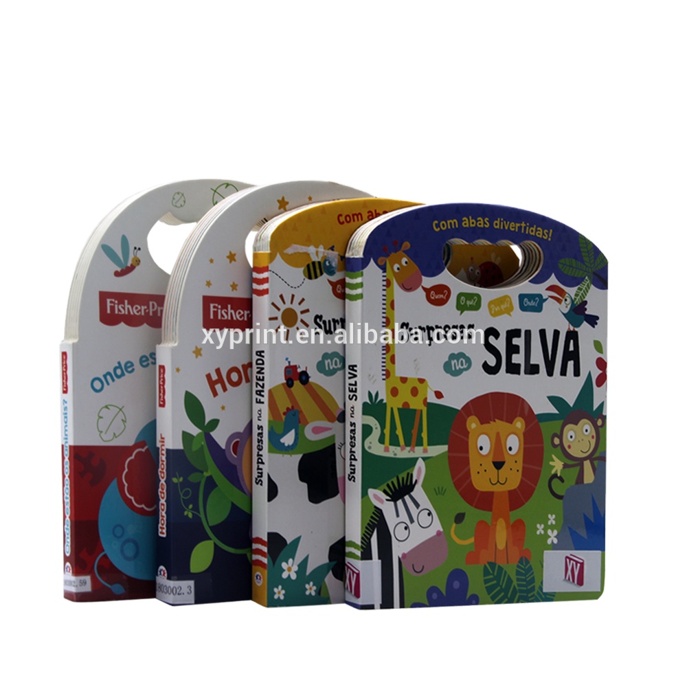 Детская Доска 4C на заказ, Книга в форме дырокола с животными для обучения детей