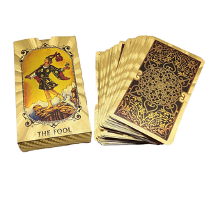 Cartes à jouer en plastique imperméables avec dorure à chaud personnalisée, emballage en boîte en papier et personnalisation du logo - Product Image 1