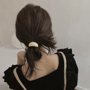 Lindas Bandas Elásticas para el Cabello para Mujer, Cintas para el Cabello de Acrílico Ovaladas y Gruesas <span class=keywords><strong>con</strong></span> Soporte de Goma para Cola de Caballo, Accesorios para el Cabello - Product Image 3