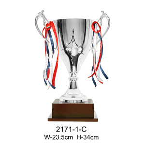 Trofeo de Metal con Grabado de Sombra 2171-1 con Base de Madera, Plateado, Novedoso y Elegante, para Deportes, Fútbol, Baloncesto - Product Image 5