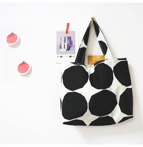 High quality <b>medium</b>-sized canvas <b>handbag</b>, fashionable fabric shopping bag, customizable color and pattern - Product Image 1