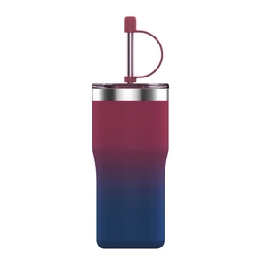 2024 produk penjualan laris cangkir Tumbler susu terisolasi vakum baja tahan karat dinding ganda untuk anak-anak dengan sedotan - Product Image 1