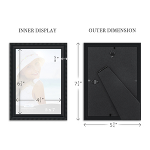 Phong cách mới thời trang Quà Tặng tùy chỉnh bán buôn PS 4x6 5x7 8x10 8.5x11 nhựa đen xám trắng hình ảnh khung - Product Image 4