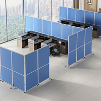 Cloison de bureau mobile, séparateur de bureau pliable, cloison coulissante mobile pour le travail au bureau, poste de travail, mobilier de bureau