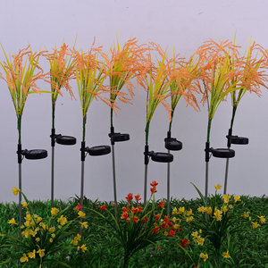 Lámpara <span class=keywords><strong>Led</strong></span> de oreja de trigo para exteriores, lámpara de paisaje decorativa a prueba de lluvia, lámpara eléctrica de enchufe de tierra de simulación, patio de parque - Product Image 2