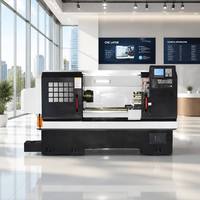 Tour horizontal CNC économique robuste à grande vitesse de type à banc plat