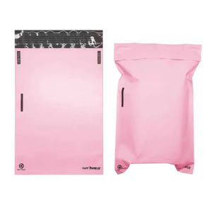 Sac d'expédition en poly rose imprimé personnalisé biodégradable et recyclable pour les vêtements et le chocolat en plastique - Product Image 6