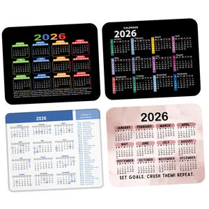 Tappetini per <span class=keywords><strong>mouse</strong></span> in gomma impermeabili e antiscivolo personalizzati all'ingrosso per calendari <span class=keywords><strong>2026</strong></span> - Product Image 2