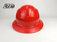 Casque de sécurité ventilé à visière intégrale HBC CE EN397, en HDPE résistant aux chocs, pour travaux de construction et industriels