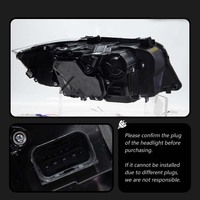 Feux de voiture pour BMW E90, lentille de projecteur de phare, Série 3, 330i, 320i, phare de signalisation, phares LED, DRL, accessoires automobiles
