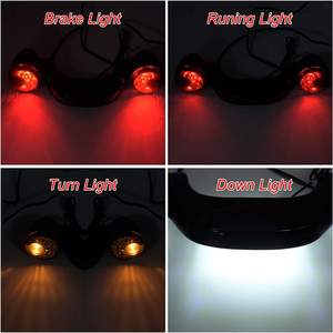 Barra de Luces LED Trasera con Lente Ahumada Negra Brillante para Señal de Giro y Freno, para Motocicletas FLHX 2010-2019, Sistemas de Carrocería para Motocicletas de Turismo y Calle - Product Image 5