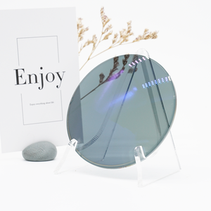 Lentes ópticas de revestimento hmc, preço de fábrica, 1.56, cinza, camada azul, vidro, lente esférica - Product Image 1