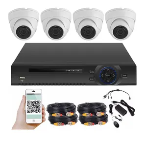 4 채널 2MP AHD cctv 카메라 세트 dvr 키트 아날로그 카메라 내장 마이크 오디오 음성 녹음