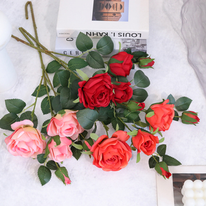 Fleurs artificielles en soie, roses de montagne enneigées, faites à la main, longue durée, décoration moderne pour la maison, accessoires photo, Saint-Valentin, salon - Product Image 1