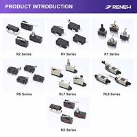 Interruptor Micro de Palanca Simulada SPDT RENOVED RV-164-1C25 16A 21A 11A, Interruptor Básico en Miniatura para Electrodomésticos y Lavavajillas, Certificado CE