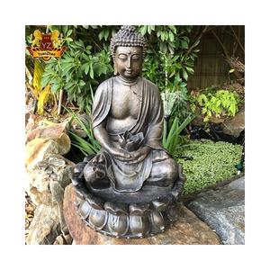 Grand jardin extérieur Cascade en pierre sculptée Grande <span class=keywords><strong>fontaine</strong></span> d'eau <span class=keywords><strong>Bouddha</strong></span> en marbre - Product Image 3