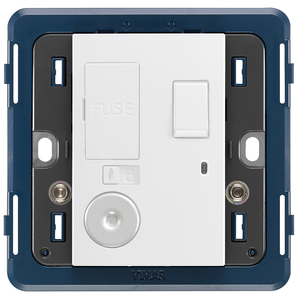 Vimar 13A Connection <b>Unit</b> With White Indicator Light 8.5x8.6cm Power Distribution Equipment - Product Image 1