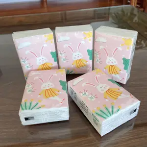 Hotsale Customized Handkerchief Facial Pocket Paper Disposable Soft and Sensitive Mini Package Pocket Facial Tissue