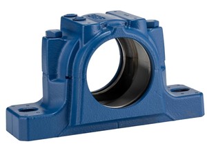 Support de palier à semelle fendue en fonte ductile SKF personnalisé, traitement de surface par peinture au four, moulage en résine de sable pour applications robustes - Product Image 1