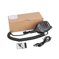 Microphone omnidirectionnel Retevis HK008 K1 avec prise 2 broches, haut-parleur actif, bouton de volume réglable, batterie amovible 890 mAh, filaire