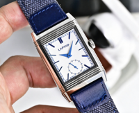 Montre automatique de luxe pour homme, style flip, édition limitée, boîtier en acier inoxydable avec cristal saphir, bracelet en cuir