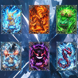 Cartes métalliques Pokémon de haute qualité en gros, illustrateur, <span class=keywords><strong>carte</strong></span> rare, anniversaire, fan art, rétro, accessoires, cadeau d'anime pour enfants, boîtes mystère - Product Image 2