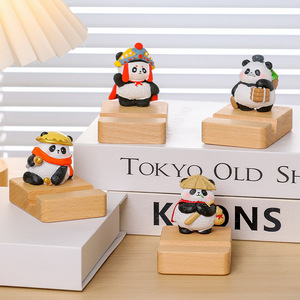Creative Cartoon Panda Phone <b>Stand</b> Resin <b>Desktop</b> Decoration For Office And Gift - Product Image 2