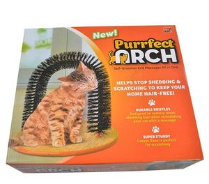 Interactive <b>Cat</b> Tunnel Grooming <b>Toy</b> with Self-Service Massager & Hair Remover Plastic Classic Design Boredom Buster for <b>Cats</b> - Product Image 6
