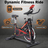 Vélo de spinning professionnel à résistance infinie pour la musculation en intérieur, idéal pour la maison et les personnes corpulentes
