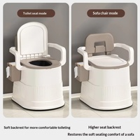 Chaise de toilette portable détachable, personnalisable, en plastique, pour adultes, personnes âgées, handicapés, robuste, nouveau modèle