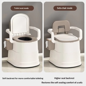 Chaise de <span class=keywords><strong>toilette</strong></span> portable détachable, personnalisable, en plastique, pour adultes, personnes âgées, handicapés, robuste, nouveau modèle - Product Image 4