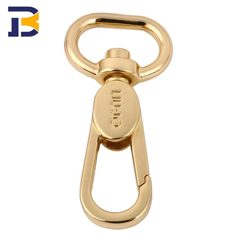 High Quality Custom Keychain Buckle Carabiner Metal Snap Hook Bag Clasp Snap Clip Hooks For Bag