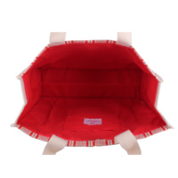 2025 Guangzhou personnalisé concepteur femmes sac fourre-tout Durable lavable tissu tissé pliable sacs à provisions pour l'épicerie commodité