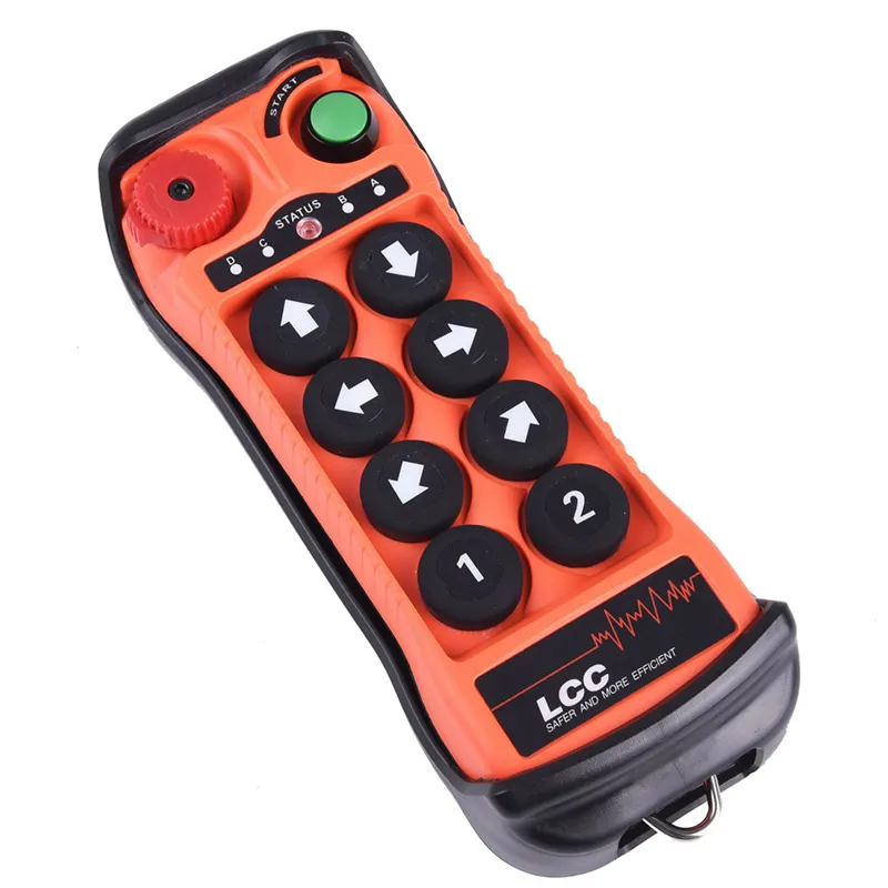 Hot sale 24v 8 key Industrial Digital Wireless rf Remote Control on off Switch wireless 6 channel crane 12v crane remote control