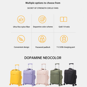Luggage Manufacturer Luggage <strong>Suitcase</strong> 2024 New Travel <strong>Suitcase</strong> 20 Inch <strong>ultra</strong> <strong>Light</strong> Waterproof Nylon Fabric Box Wholesale - Product Image 2
