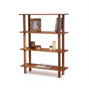Estantería de Madera de Pino Sólido de Alta Calidad, Librería de 4 Niveles Estilo Mid-Century, Ecológica y Duradera, Venta al Por Mayor - Product Image 1