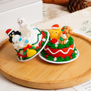 Modelos de Pastel de Navidad 3D en Oferta, Figuras de PVC de Simulación de Pastel de Crema para Exhibición en Escaparates, Regalo Divertido para Navidad - Product Image 5