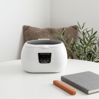 GT SONIC Pembersih Ultrasonik Elektrik Portabel 43KHz 35W Timer Digital Kapasitas 600ml Bahan Stainless Steel untuk Rumah Tangga, Perhiasan, dan Peralatan Gigi