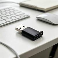 Adaptateur USB 3.0 en alliage d'aluminium, type A mâle vers type C femelle, chargeur portable, porte-clés, convertisseur de transfert de données