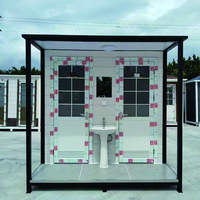 Conteneur de toilette mobile personnalisé maison préfabriquée pour hôpital de parc public extérieur WC simple toilettes