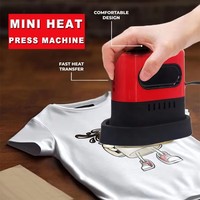 Mesin Press Panas Mini Genggam Alat Transfer Panas & Pencetak Label Rumah Tangga untuk Kaos dan Manik-manik Fuse