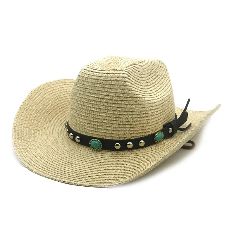 2024 günstiger papiertuch herren sommer personalisiert designer cowboy stroh fedora hut für herren